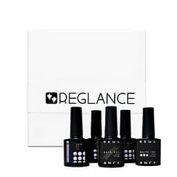 Подарунковий набір гель-лаків Reglance (50 шт) + база, топ, матовий топ