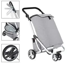 Сумка-візок ShoppingCruiser 3 Wheels 72 Grey (604362) - мініатюра 2