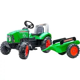 Детский трактор Falk 2021AB на педалях с прицепом зеленый (2021AB)