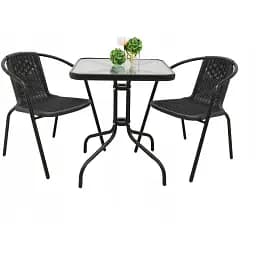 Комплект садовой мебели Jumi Bistro-2 квадратный стол