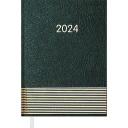 Щоденник датований Buromax Parallel 2024 A5 зелений (BM.2107-04)