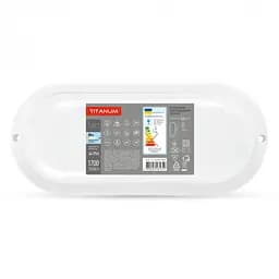 Світильник світлодіодний Titanum LED 20W 6500K вологозахищений овальний (TL-BHO-206) - мініатюра 2