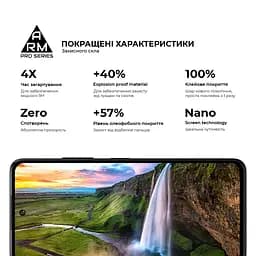 Захисне скло на ZTE Nubia V60 Design з олеофобним покриттям, Pro, повне проклеювання, антистатичний і пиловідштовхуючий шар, 9H, самоклеючеся, 2.5D, на весь екран, антистатичний клей, ArmorStandart (ARM78906) - мініатюра 5