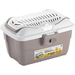 Переноска для тварин Stefanplast Mini Gulliver до 2.5 кг біла з рожевим (96148)