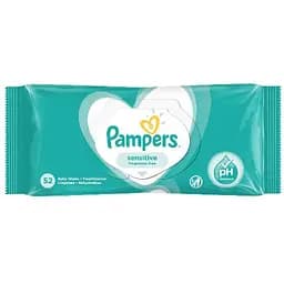 Детские влажные салфетки Pampers Sensitive, 52 шт