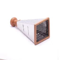 Терка для овочів і фруктів 4-стороння з нержавіючої сталі 22.5 см, Kitchen Master Сріблястий 81741 - мініатюра 5