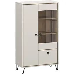 Витрина низкая Lagom 2д1в Тирион кашемир 85.2x40.1x147.8 см