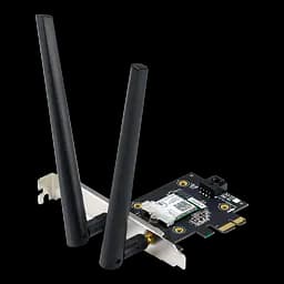 Wi-Fi + Bluetooth адаптер 2 в 1 мережева карта з 2 зовнішніми антенами Asus PCE-AX1800 - мініатюра 2