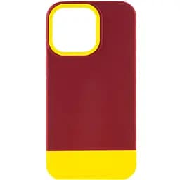 Чехол Epik TPU+PC Bichromatic для Apple iPhone 13 Pro 6.1 Brown burgundy/Yellow