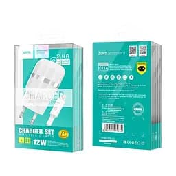 Адаптер сетевой Hoco Wisdom Type-C cable C41A с кабелем белое