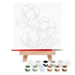 Картина за номерами, Бавовна , 15х15см, з мольбертом, ROSA START - мініатюра 3
