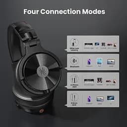 Навушники OneOdio Studio Max 1 Bluetooth Hi-Res Wireless/LDAC +3,5мм/6,35мм Audio (Studio Max 1 Black) - мініатюра 3