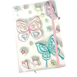 Блокнот на резинке Malevaro Butterfly 2 дизайн 3 А5 13.6×20.8 см твердый переплет 80 листов (762435ML-3)
