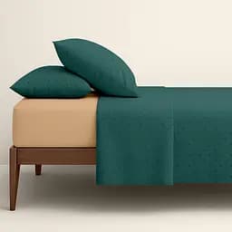 Комплект постільної білизни Cosas Petrol CS5 Сімейний смарагдовий (Petrol_El180x30-06WarmSand_160x2) - мініатюра 2