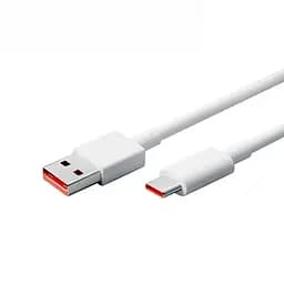 Кабель WUW X168 USB - Type-C 5 А быстрой зарядки 1 метр белый
