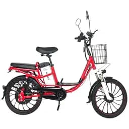 Электровелосипед Minako V4 PRO двухместный 800W/60V/24Ah с задним амортизатором красный