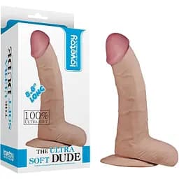 Фаллоимитатор LoveToy The Ultra Soft Dude 20 см телесный
