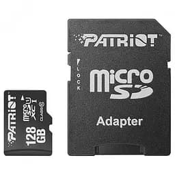 Карта памяти Patriot 128GB microSDXC LX UHS-I Class 10 + SD-adapter (PSF128GMCSDXC10)