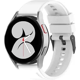 Ремінець GT для Samsung Galaxy Watch Active 2 40mm44mm - білий ширина кріплення 20мм силікон Watchbands (W27-9WB91199940)