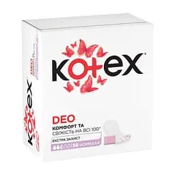 Щоденні прокладки Kotex Deo Normal Plus 56 шт. - мініатюра 2
