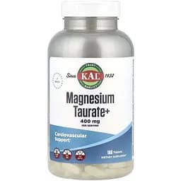 Таурат магнію KAL Magnesium Taurate+ 400 mg, 180 таблеток