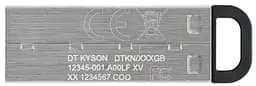 Flash Drives DataTraveler Kyson 256GB USB 3.2 (DTKN/256GB) Silver/Black Kingston teh0023321 - мініатюра 4