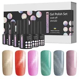 Набор 6 шт гель-лаки для ногтей Reglance "Crystal Queen" 7.5 мл