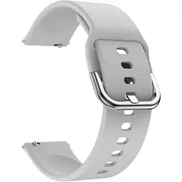 Ремінець DK 22mm "L" Silicone Sport Band Classic для смарт-годинника Huawei, Samsung, Xiaomi (011018) (grey)