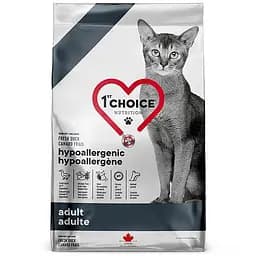 Сухий корм для котів 1st Choice Adult Hypoallergenic з качкою 4.54 кг беззерновий гіпоалергенний дієтичний