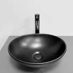 Умивальник VBI Parma black matt накладний VBI-011022, Чорний матовий - мініатюра 2