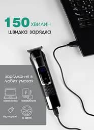 Універсальний тример для бороди Vgr 5 в 1 AFA Series Акуумуляторний тример для носа і тіла,  шейвер для гоління 5 Вт Black - мініатюра 4
