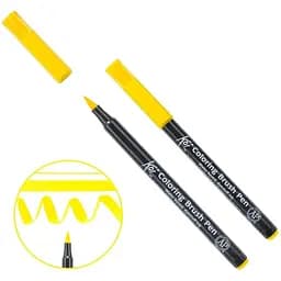 Маркер-кисть акварельная KOI Желтая (3) Sakura