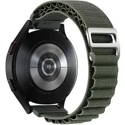 Ремінець для Samsung Galaxy Watch 3 45mm - темно-зелений Watchbands NormalCloth Wave ширина кріплення 22мм нейлоновий (W22-7WB93544766)