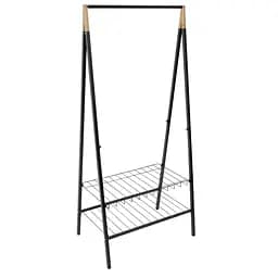 Стійка для одягу Casa Si Garment Rack Bamboo Black (CS92308W04) - мініатюра 1