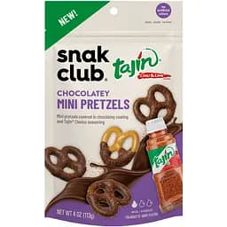 Шоколадные мини-крендели Snak Club Tajin с приправой чили и лаймом 113 г