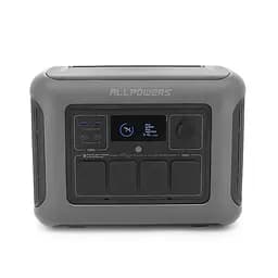 Power station ALLPOWERS R1500 LITE APP Control, Wi-Fi, Bluetooth, 1600W, 1056Wh LiFePO4 3500Cycles, MPPT 650w max, CAR port, DC12/24V, 4хAC 220V, 2xUSB-TYPE-C 100W, 2xUSB-A 18W, XT60, wireless 2*30W, Fast charge 60min, 413×312×265mm, 16,7kg - мініатюра 4