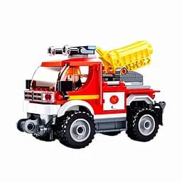 Конструктор Sluban M38-B0965 Пожежна машина 192 деталі, з фігурками, для дітей від 6 років, різнокольоровий