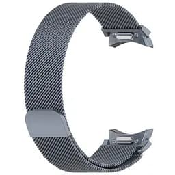 Ремінець для Samsung Galaxy Watch 4 Classic 42mm - темно-сірий ширина кріплення 20мм металевий Watchbands Milanese Button (W42-7WB82670762) - мініатюра 3