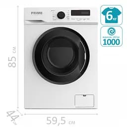 Пральна машина Prime Technics PWF 6109 IB автоматична - мініатюра 2