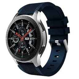 Силіконовий браслет Watchbands 22мм - темно синій розмір L Galaxy (WB001GALAXYDARKBLUEGG) - мініатюра 2