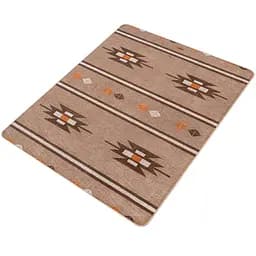 Ковдра Naturehike Geometric pattern wool NH20FS036 поліестр/вовна коричнева