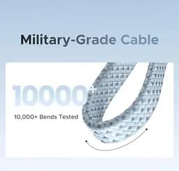 Магнітний павербанк Ugreen PB594 з бездротовою MagSafe зарядкою блакитний 30W 10000 мАч - мініатюра 5