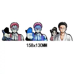 Голографічна наклейка Клинок, що розсікає демонів Аказа Demon Slayer Akaza