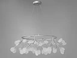 Універсальна, підвісна люстра "Світлячок", 54 лампи, хром сатин