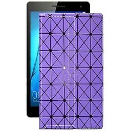 Чохол StatusCASE з екошкіри для планшету Huawei MediaPad T3 7 Фіолетовий ромб