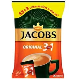 Уцінка. Напій кавовий Jacobs 3 в 1 Original Мультипакет, 672 г (56 шт.х12 г) (589862)