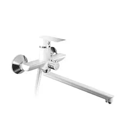Смеситель для ванны Haiba Alex 006 Euro white/chrome HB9567 Белый матовый