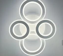 Сучасний стельовий світлодіодний світильник у білому корпусі Line.F Довжина 60 см