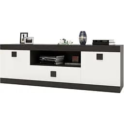 Тумба під телевізор Еверест Соната ТБ 1500 Венге темний/Білий (DTM-2264)