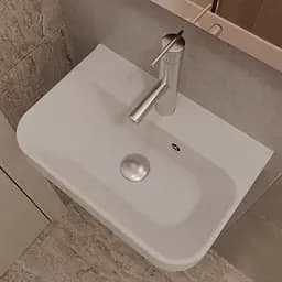 Раковина матова підвісна Amidicon Comfort 45 450x300 з литого каменю COMFORT_45_MAT, Білий матовий - мініатюра 8